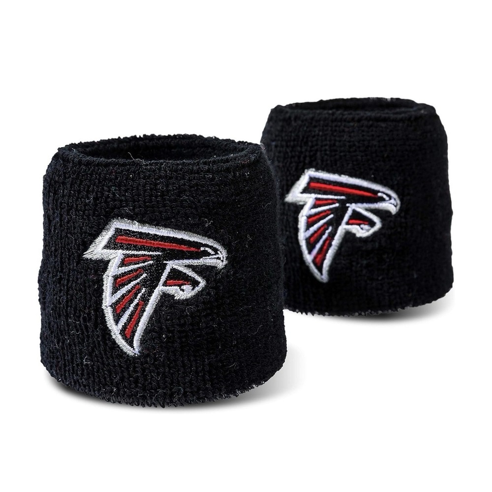 Brand New Atlanta Falcons Wristbands Sweatbands Black‎ NFL OSFM